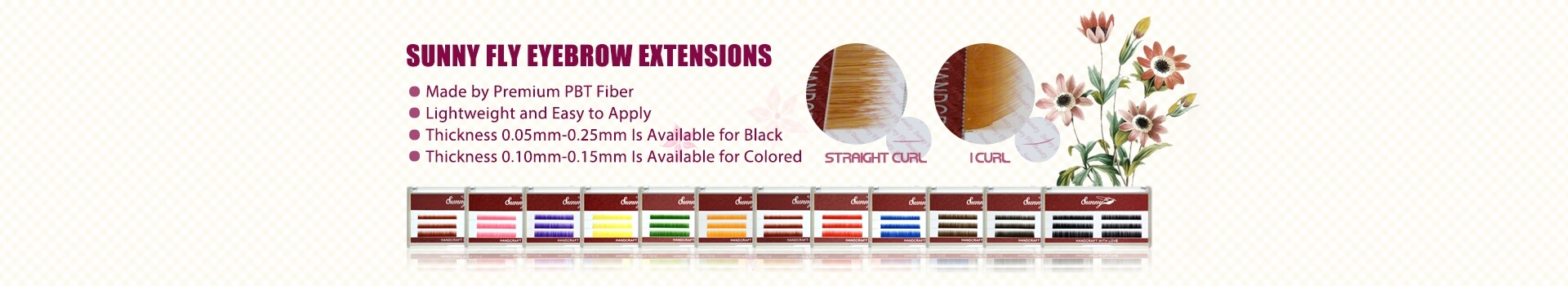 Extensions Premium Eyebrow SE01 (Black Natural)
